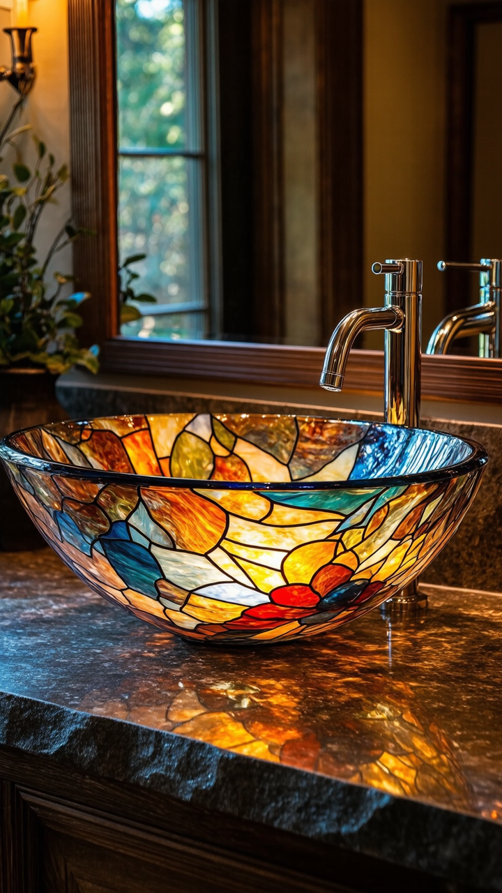 Enhancing Your Home with Stained Glass Sinks and Windows